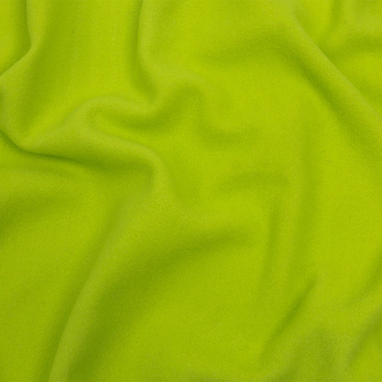 1 Yard Wool and Cashmere Coating Made in Italy - Lime - Alberini Collection 60’’ Width